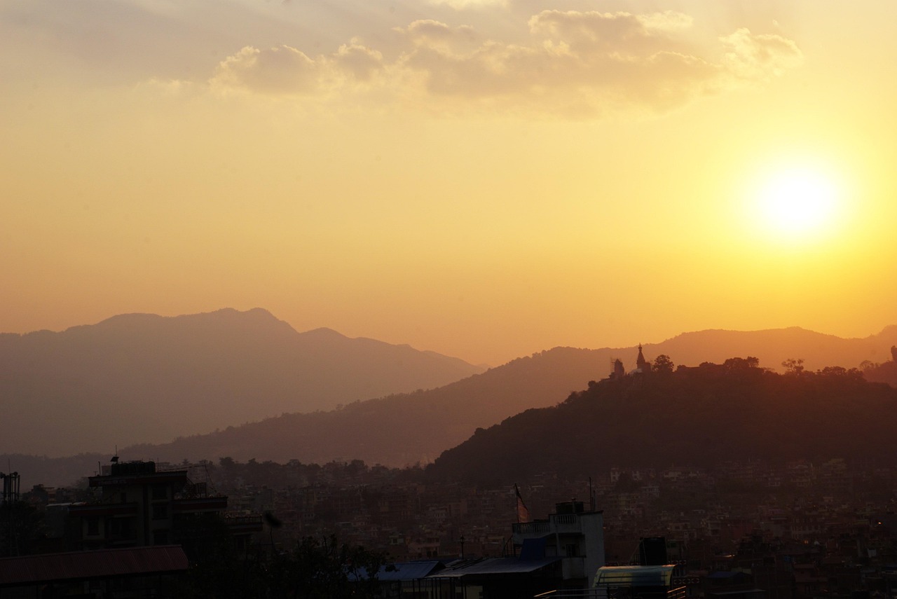 Sunset over Kathmandu