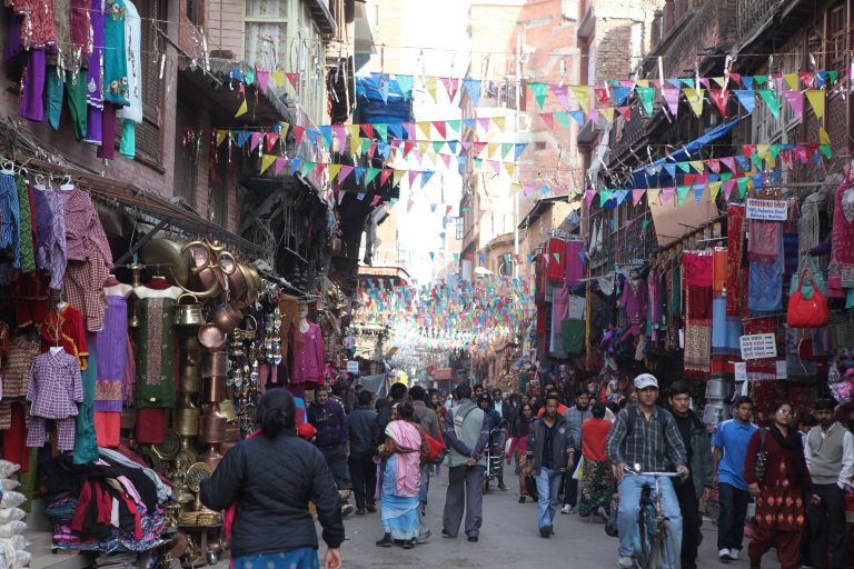 Kathmandu street chaos